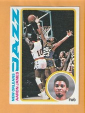 Aaron James New Orleans Jazz 1978-79 Topps #52 Grambling Tigers
