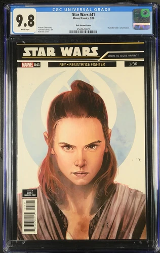 Star Wars #41 Rey Skywalker Rod Reis Galactic Icons Variant Cover 2018 CGC 9.8