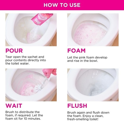 - the Pink Stuff - the Miracle Power Foaming Toilet Cleaner - 2 Treatments - Sel - Picture 5 of 6