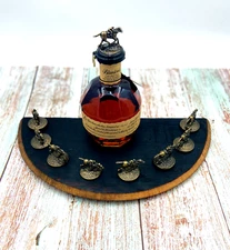 Blanton's Half Barrel Head Blanton's Stopper Display and Bottle Holder