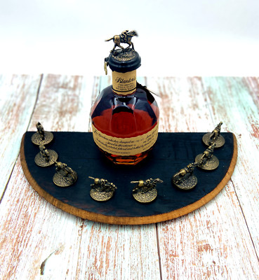 Blanton's Half Barrel Head Stopper Display & Bottle Holder | Authentic Barrel