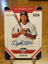 65/299! DYLAN LINA 2020 USA Stars & Stripes 15UDL National Team Signatures Auto