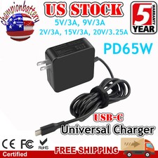Power Adapter USB-C PD Type C Charger Universal For Laptop Tablet Smart Phones