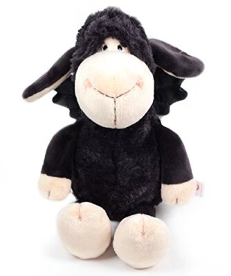 Nici 39841 - Schaf Jolly Mäh Don't Worry be Happy Schlenker Plüsch, 35 cm
