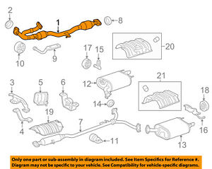 toyota oem 12 17 camry 3 5l v6 exhaust system front pipe 174100p350 Chrysler 3.5 Engine image is loading toyota oem 12 17 camry 3 5l v6