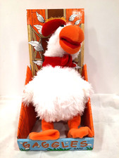Ganz Vintage Plush Dancing Chicken GAGGLES in OG box VIDEO of Working Birdie