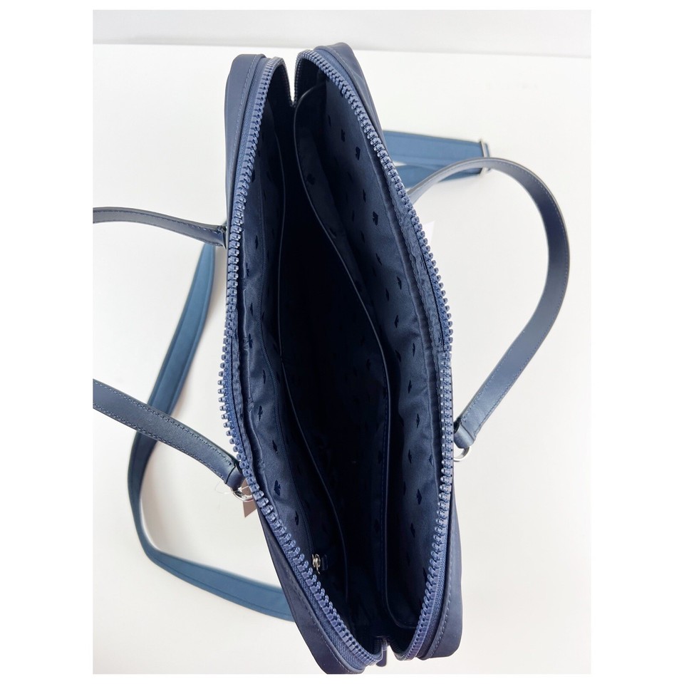 Kate Spade Laptop Messenger Bag 15" Jae Nightcap Blue Shoulder Purse Nylon 259 eBay