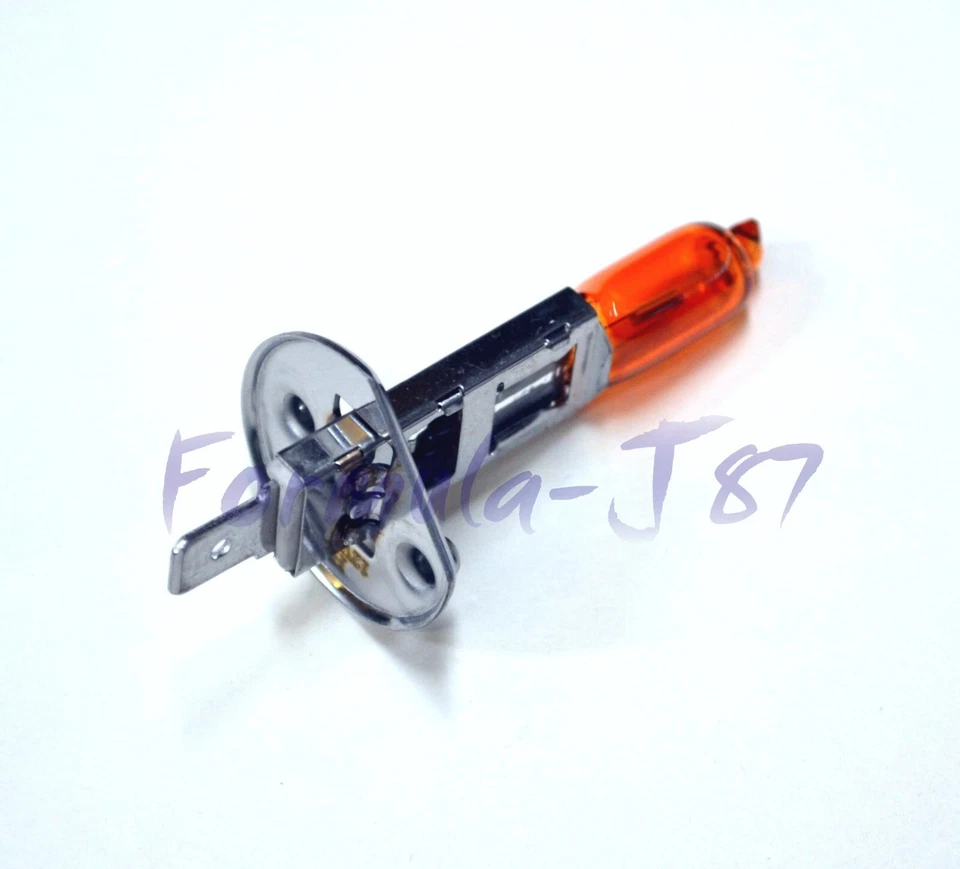 Ampoule Phare Antibrouillard Halogène H1 55W Orange Ambre (2) Plug&Play - Photo 3/4