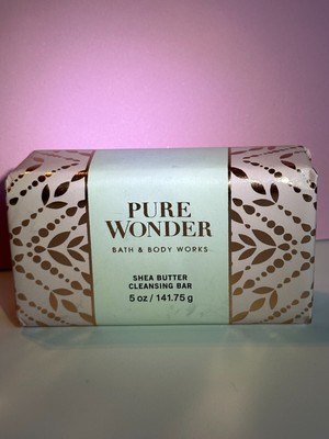 Bath & Body Works ~ PURE WONDER ~ Shea Butter Cleansing Bar 5 oz