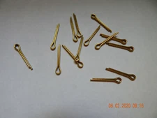 BRASS COTTER PINS  3/32 x 3/4"  15 PCS. NEW