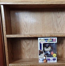 holds 6 funko pop action  figures oak display case plexiglass front  made in usa