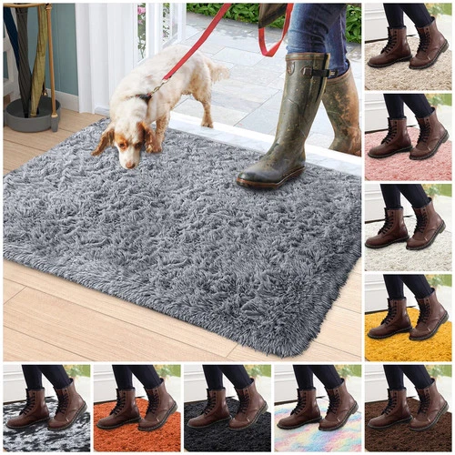 Washable Indoor Barrier Entrance Door Mat Anti Skid Dirt Trapper Carpet for Home