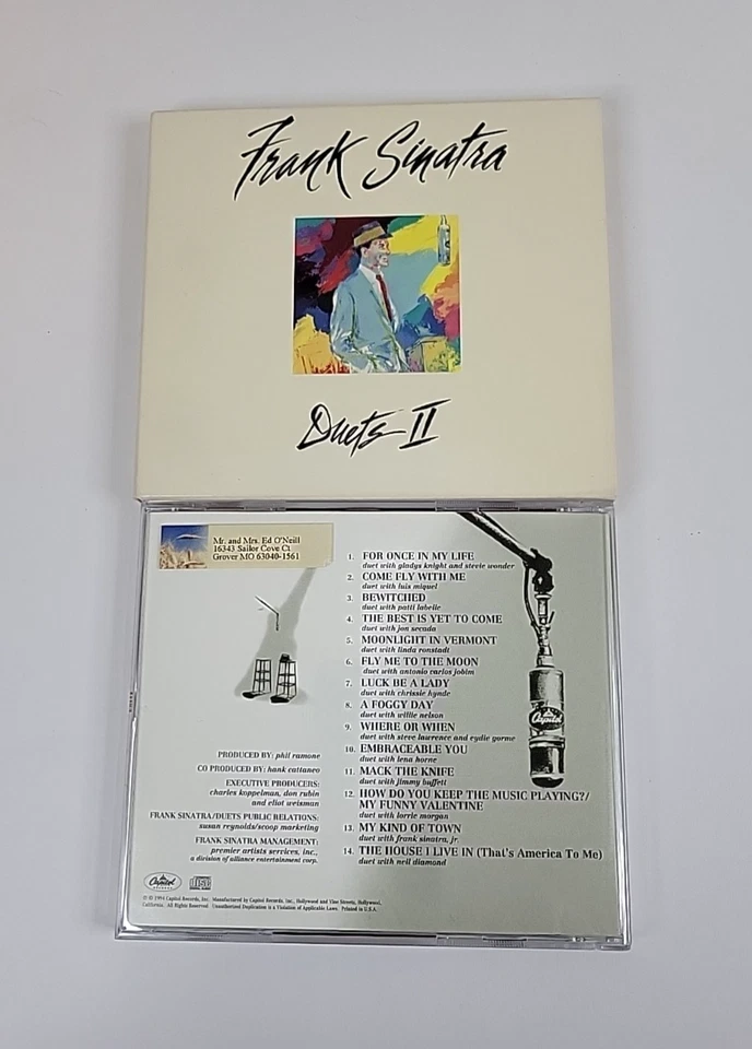 Frank Sinatra 3 CD Lot ~ Duets , Duets II, Romance songs from the heart Foto 4 de 4