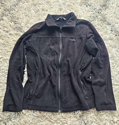 Columbia Men s Black Size S Full Zip Fleece Jacket w/ Zipped Pockets