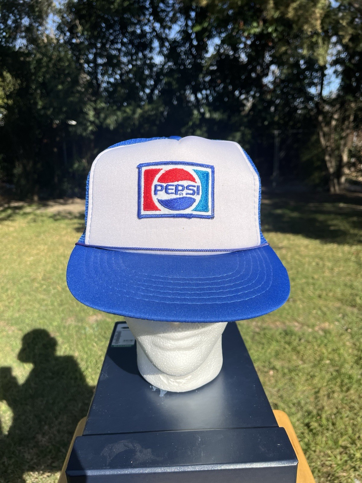 Vintage NEW 80s PEPSI SNAPBACK HAT patch trucker soda pop USA