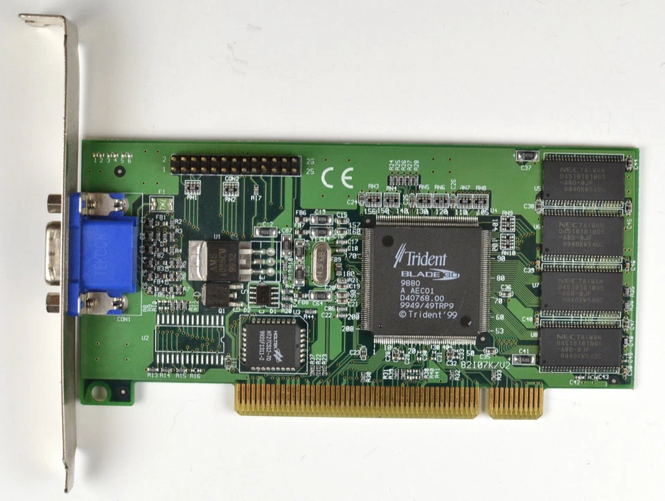 Jaton Trident 9880 PCI 8MB SGRAM Video Controller Card 82107PCI VIDEO-107PCI-3D - Image 2 of 4