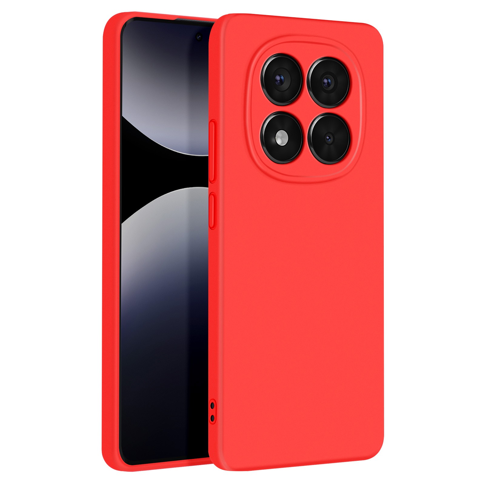 Coque Redmi Note 14 Pro rouge élégante pour vos déplacements quotidiens