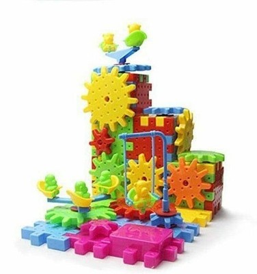 Kinder 81-teiliges IQ Builder Spiel Bausteine Zahnräder Puzzle Kinder Spielzeug Set