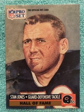 1991 PRO SET STAN JONES #29 CHICAGO BEARS HALL OF FAME 
