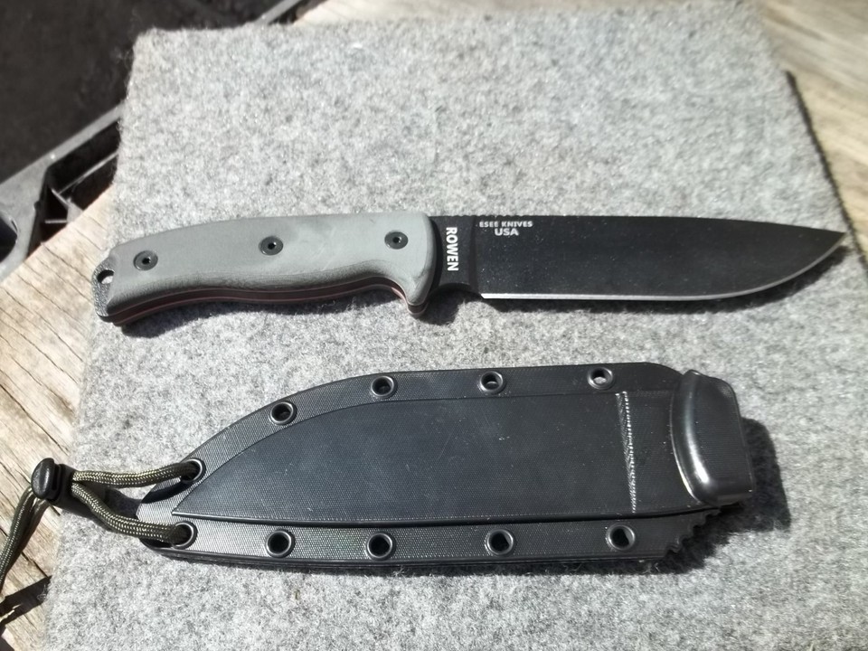 ESEE-4 Fixed Blade Knife - Rowen USA - Randall's Adventure W/ Sheath
