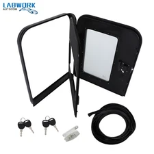 RV Entry Door W/Radius Corners on Top w/Screen Door and Window 26"(W) × 32(H)