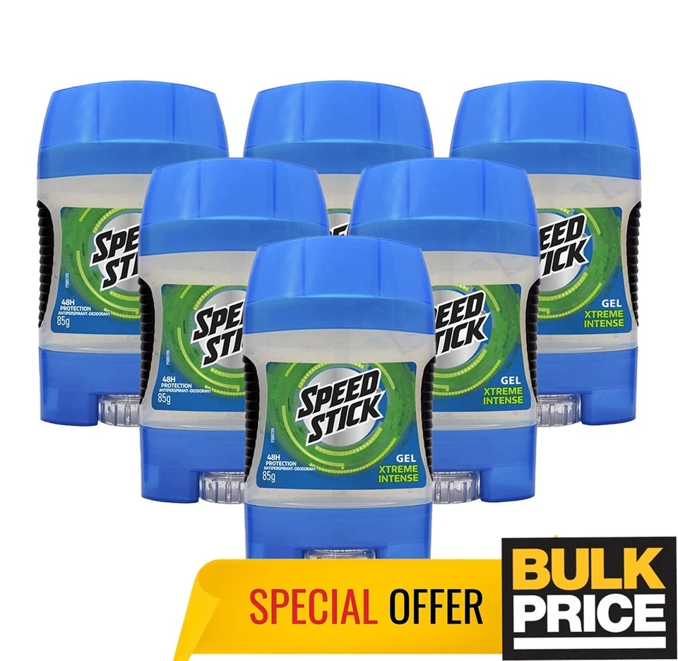 Mennen Speed Stick Xtreme Intense Fresh Rush Cool 全天凝胶除臭止汗剂 6 件装 — 第 2/4 张图片