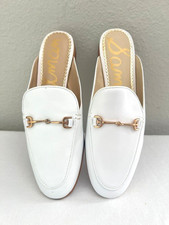Sam Edelman Women's Linnie Mule Genuine Leather-Bright White
