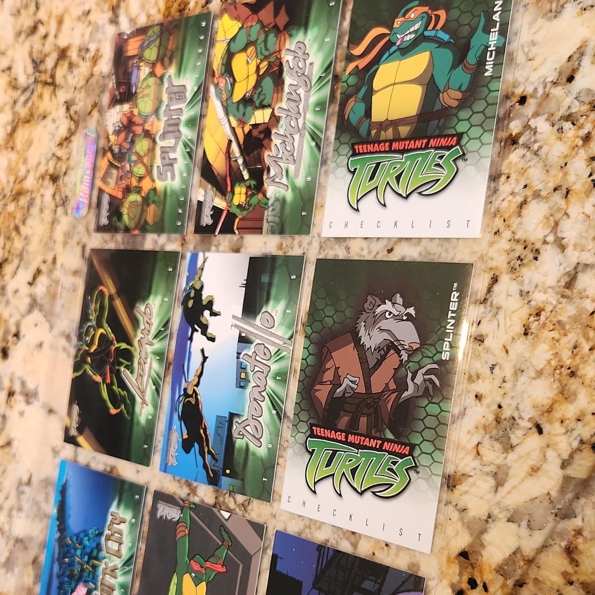 Teenage Mutant Ninja Turtles 2003 4Kids Trading Card Lot 9 Cards