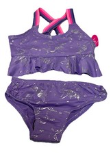 Girls 18 Months Bathing Suit Two Piece Tankini Unicorn Purple