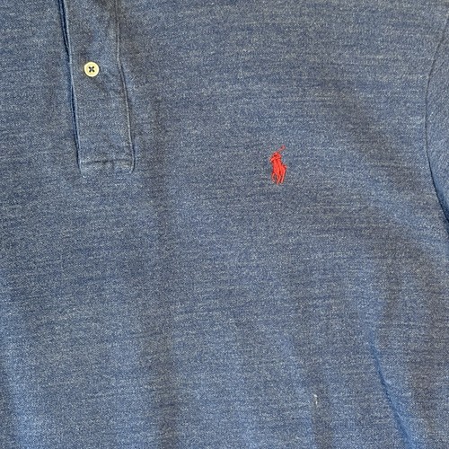 Polo Ralph Lauren Polo Shirt Mens 3XLT Blue Chambray Short Sleeve Pony Logo - 第 3/8 張圖片