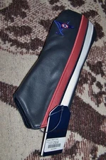 NEW LINKS AND KINGS Leather Fairway 3 5 7 Wood Head Cover OCEAN REEF CLUB Navy