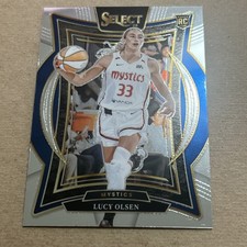Lucy Olsen 2025 Panini Select WNBA CONCOURSE SILVER PRIZM Rookie #40 MYSTICS