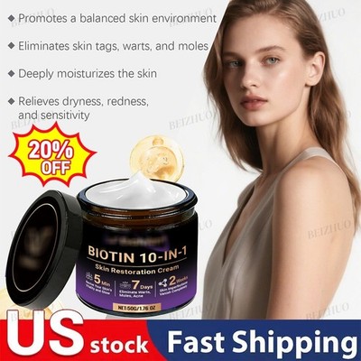 Advanced Biotin Skin 10-in-1 Restoration Cream, 2026 New Skin Therapy Cream ~US