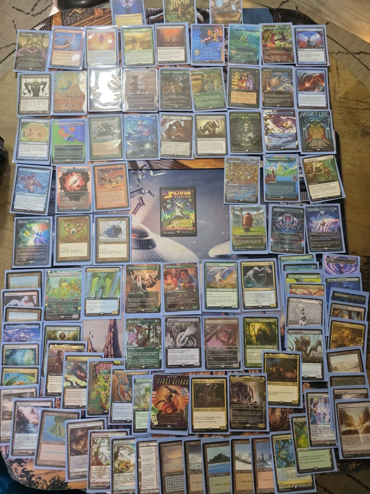 Sliver Overlord Custom 100 CEDH Deck Fan Art MTG Proxies Sleeves and Box! - Image 2 of 4