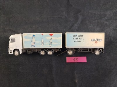 werbetruck 1:87, Selten, Miniatur, LKW, H0, Gerolsteiner Sprudel, Hängerzug