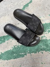 Louis Vuitton Monogram Waterfront Slides Size 7Uk