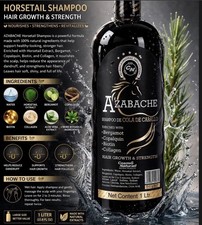 AZABACHE Hair Growth Strength Shampoo 1L Bergamot Biotin Collagen Aloe Vera
