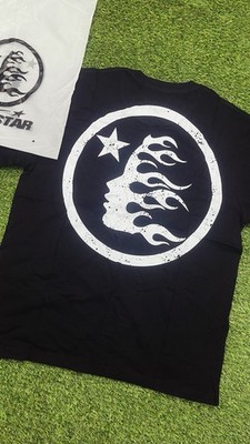 Hellstar Men s S Black/White Graphic Logo Crew Neck Short Sleeve T-Shirt