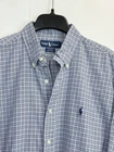 Ralph Lauren Polo Men's Size L Blake Button Down Blue Tartan Check Shirt