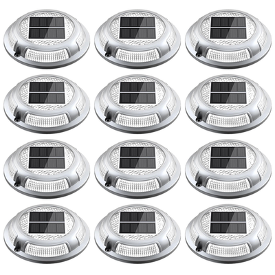 #ad #ad Solar Driveway Lights 12 Pack Heavy Duty Driveway Lights Solar Powered 2 Color $134.47