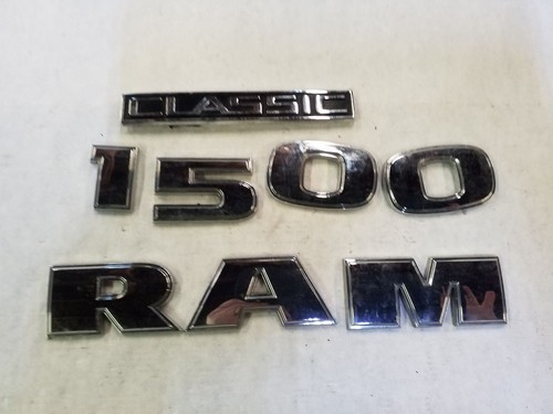 Chrome RAM 1500 Classic Door Emblem Letters | 2009-2022 Dodge RAM 1500 - Picture 1 of 12