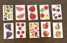 Vintage Mrs. Grossman s Sticker s Lot Fruit and Veg 10 sheets