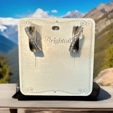 Brighton NEPTUNE'S RINGS Leverback Earrings Black JA5433  List $62 NWT