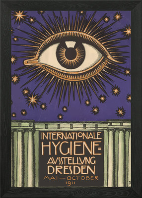 Hygiene Ausstellungsposter Franz von gerahmtes Wandbild Poster Leinwanddruck Bild