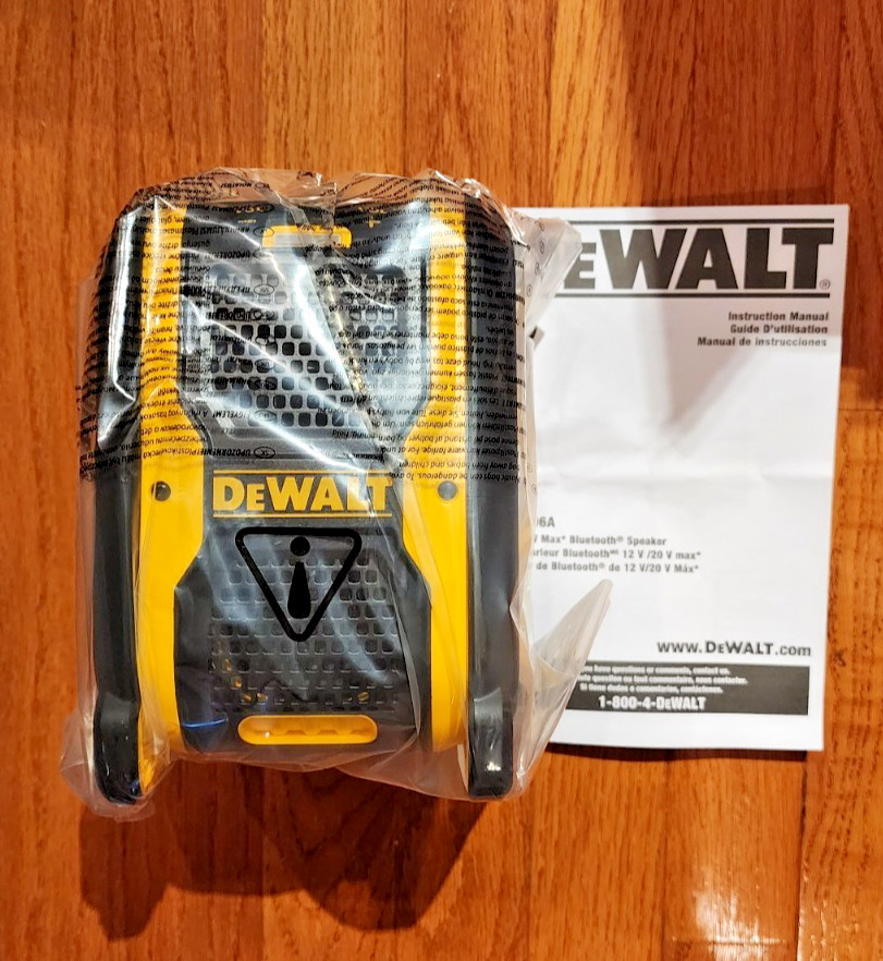 DEWALT Bluetooth Jobsite Speaker 20v/12v DCR006A (TOOL ONLY)