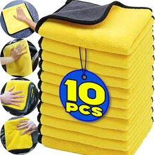 Car Microfiber Towel Cleaning Cloths Hemming Auto Care Wash Detailing Cloth Supe