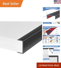 Rubber Edge Trim, inches Self-Adhesive U Channel Edge Protector for Woods, Fl...