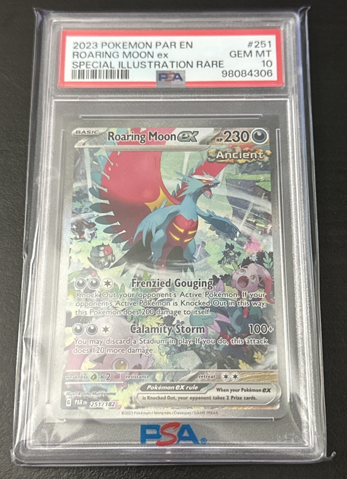 Pokemon Roaring Moon EX SIR English Paradox Rift 251/182 PSA 10 GEM MINT