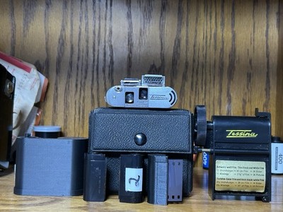 Tessina L 35mm Subminiature Camera with Extras Vintage Rare