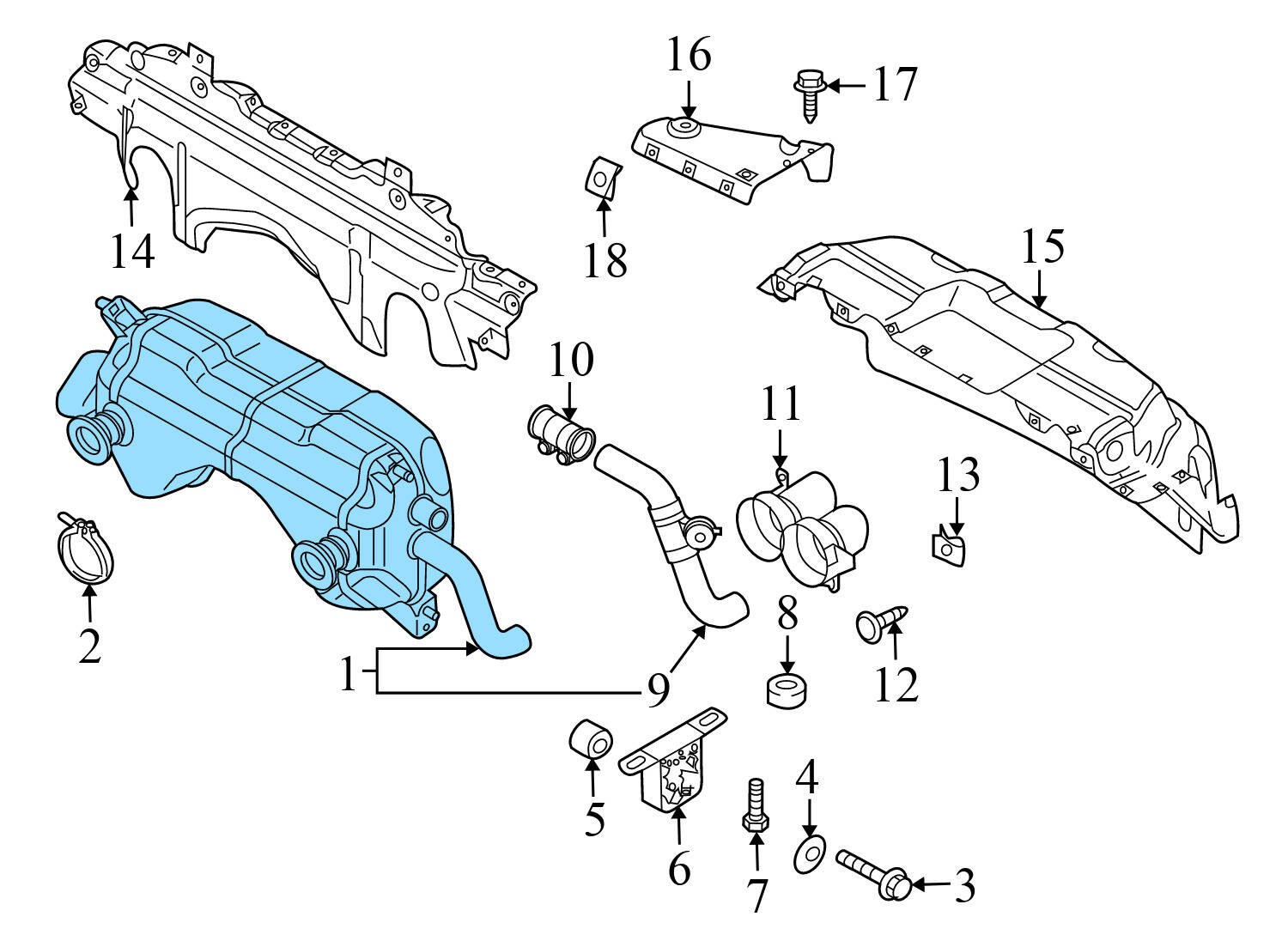 2008-2012 AUDI R8 4.2L - REAR Muffler / Exhaust Assembly 420251051G